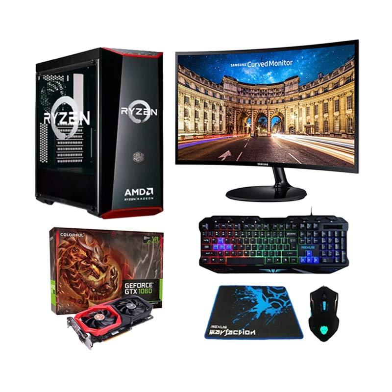 âˆš Amd Komputer Gaming [amd Ryzen 7 1700 Gtx 1060 6 Gb/ Ddr4 16gb/ Hdd