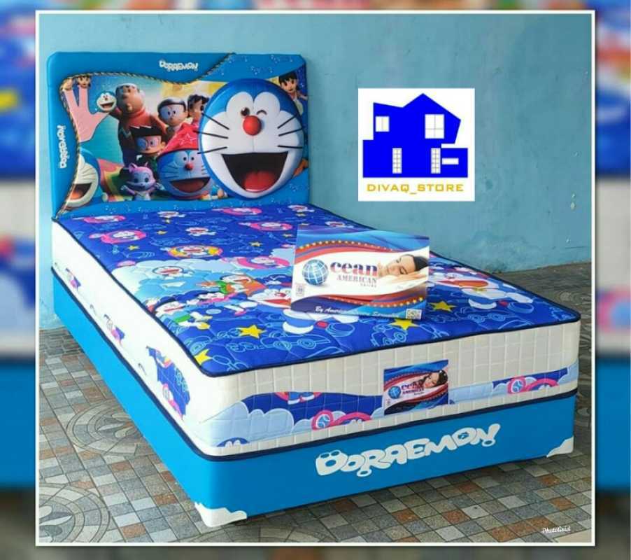 Promo Springbed Ocean American Spiderman Doraemon Cars Hello Kitty 90