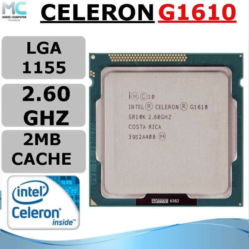 Jual Processor Intel LGA 1155 Celeron G1610 2.60 Ghz di Seller Mides ...