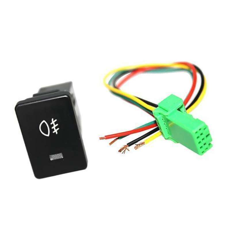 Promo 5xPush Switch White LED Fog Light Symbol For Toyota Sequoia Highlander 2008up5 Pcs