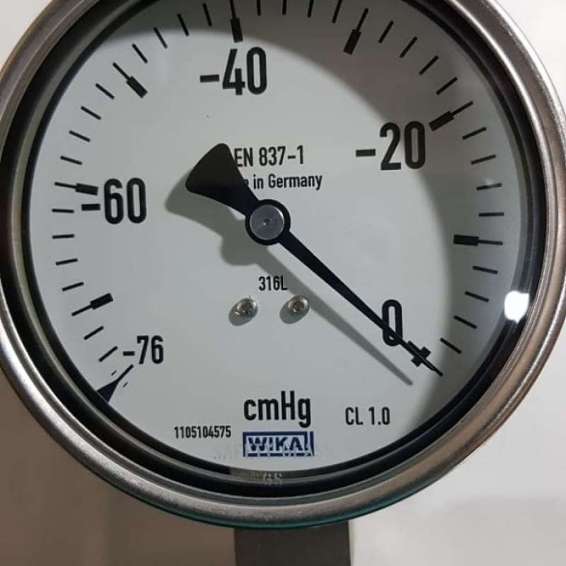 Promo Vacuum Gauge Wika 232.50.100 76Cmhg Diskon 5 di Seller JIHAN