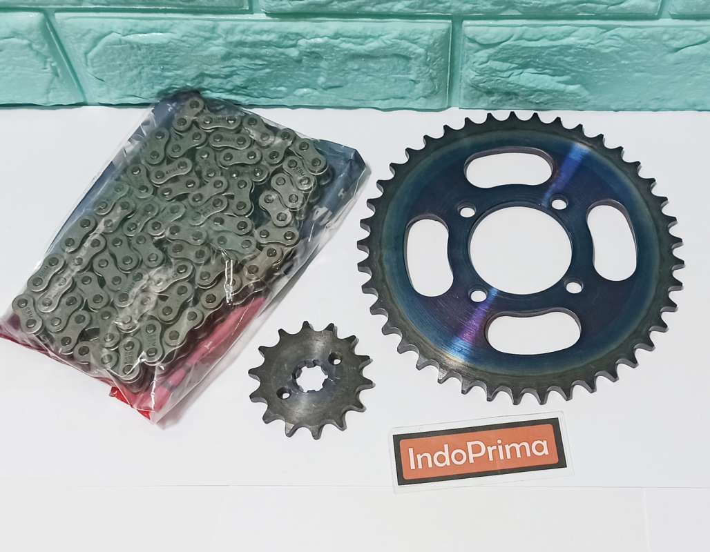 Jual gear paket 41. gigi tarik depan belakang dan rantai honda WIN