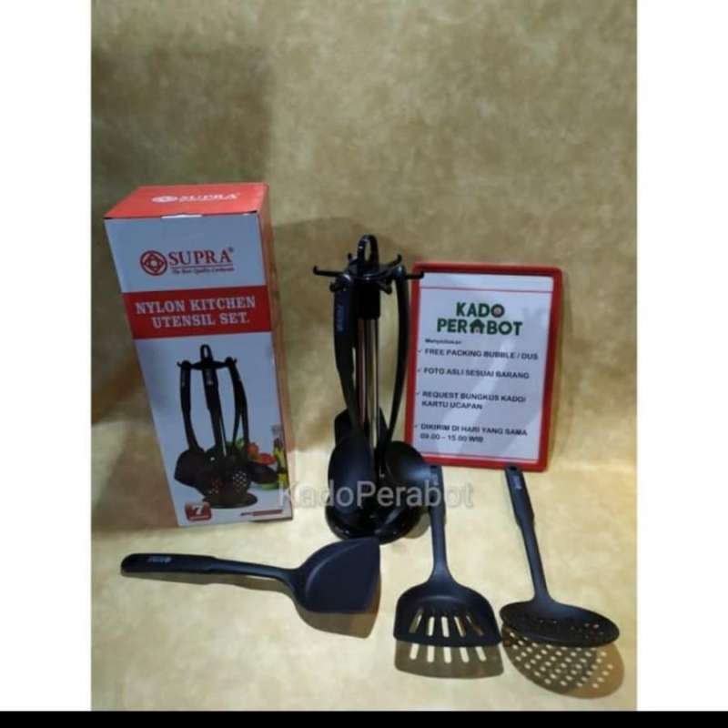 Jual Teflon Utensil Kitchen set 7pcs Kitchen set supra di Seller