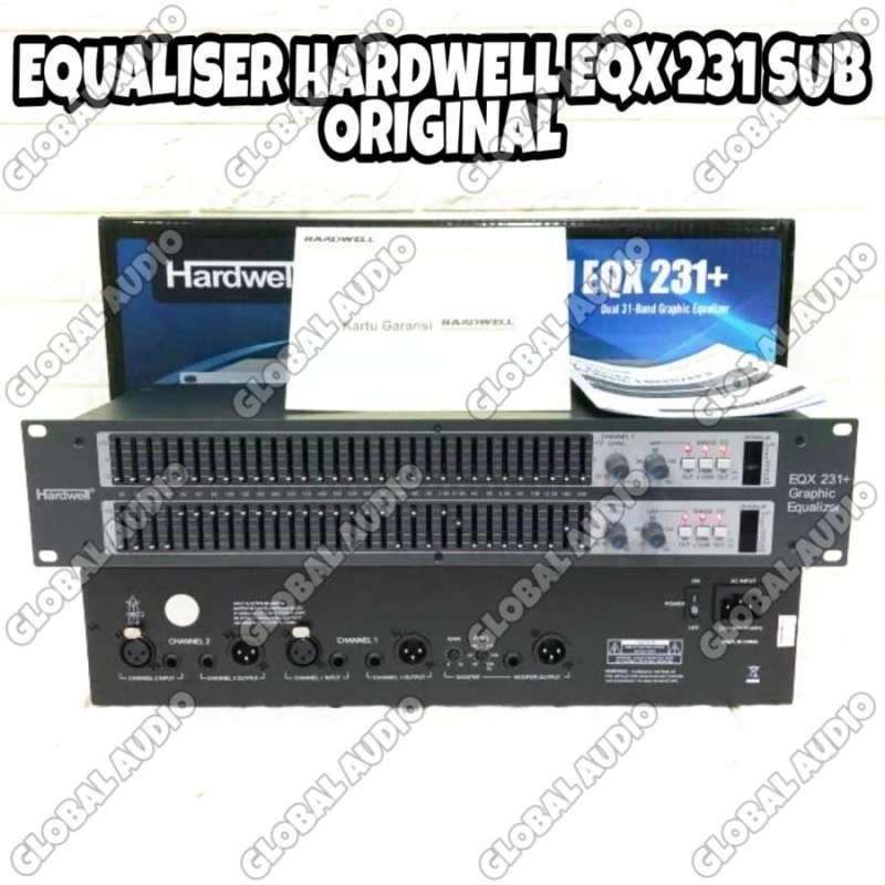 Jual Graphic Equalizer dengan Subwoofer Output HARDWELL EQX231
