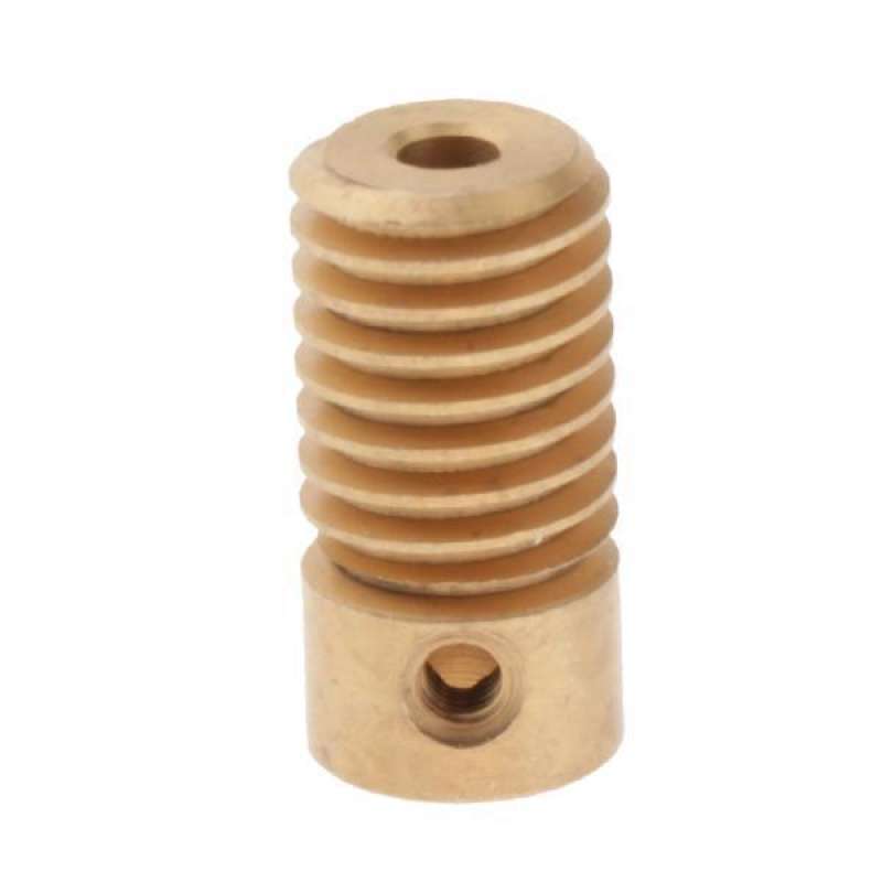 Promo 3xBrass Worm Gear Wheel Worm Gear Shaft Kits 0.5 Modulus Hole 3
