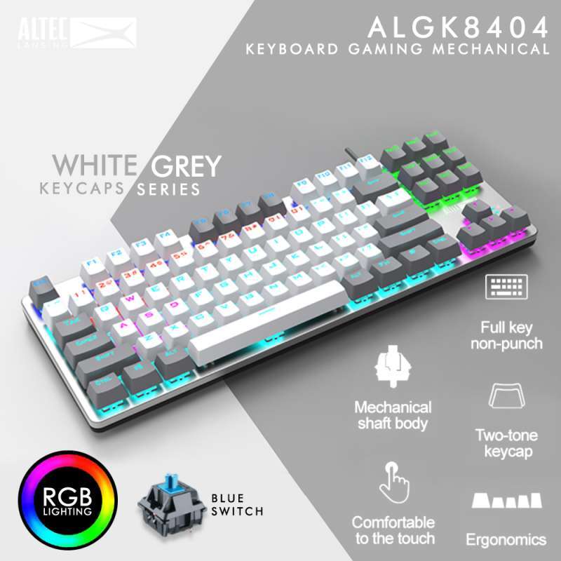 Promo Keyboard Gaming Altec Lansing ALGK8404 RGB Blue Switch Ten Key