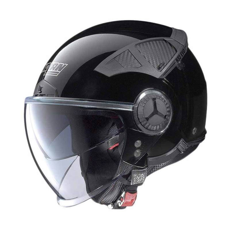 Jual Nolan N33 Evo Classic Helm Half Face XS Black Glossy di Seller