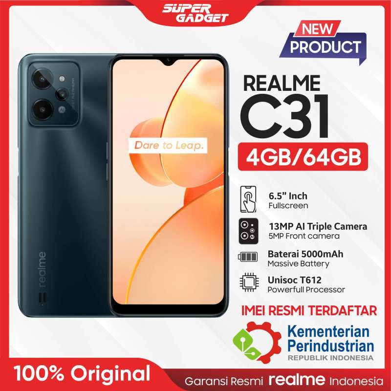 Jual Realme C31 4/64 RAM 4 ROM 64 GB 4GB 64GB Android di Seller Super ...