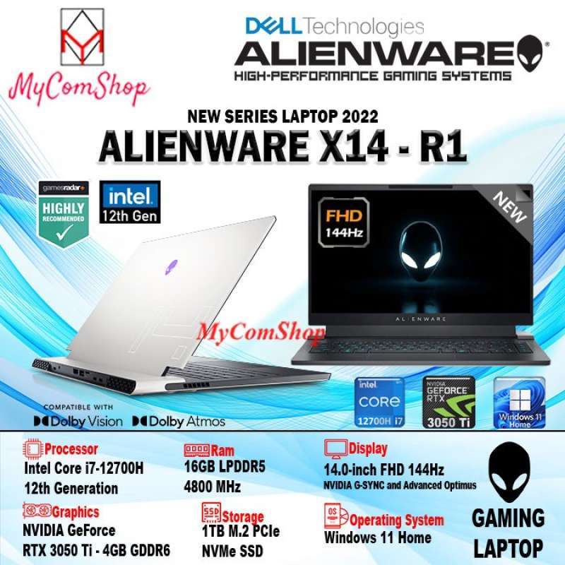 Jual DELL ALIENWARE X14 R1 i7-12700H 16GB RAM 512GB SSD RTX 3050 Ti 4GB ...
