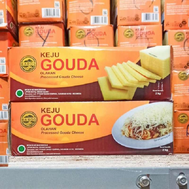 Promo Keju Yellow Processed Gouda Cheese 2Kg Mirip Keju Kraft Cheddar
