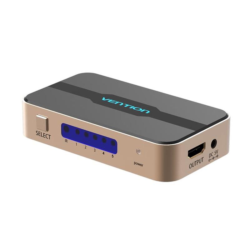 Promo Fs - Vention Acdg0 5in1 Hdmi Switcher [full Hd/ 3d/ 4k] Diskon 3% ...