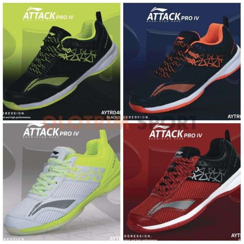Jual Sepatu Badminton Lining Attack Pro IV 4 Original di Seller Olotrim