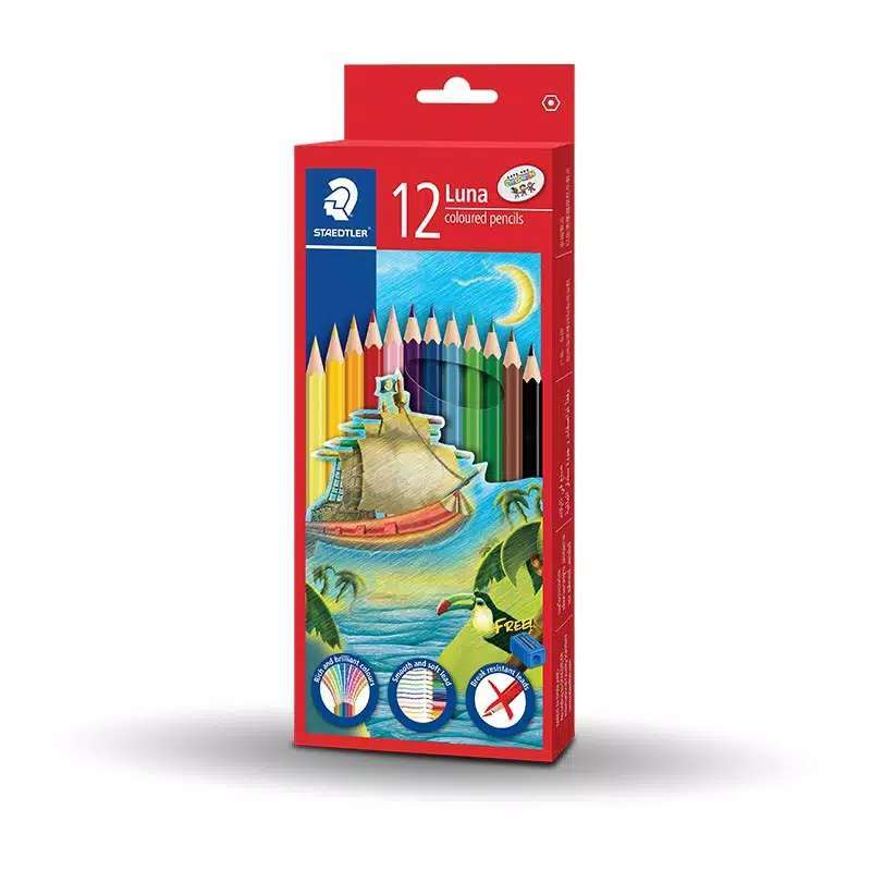 Jual Staedtler Coloured Pencil Luna Permanent Panjang 12 Pcs di Seller