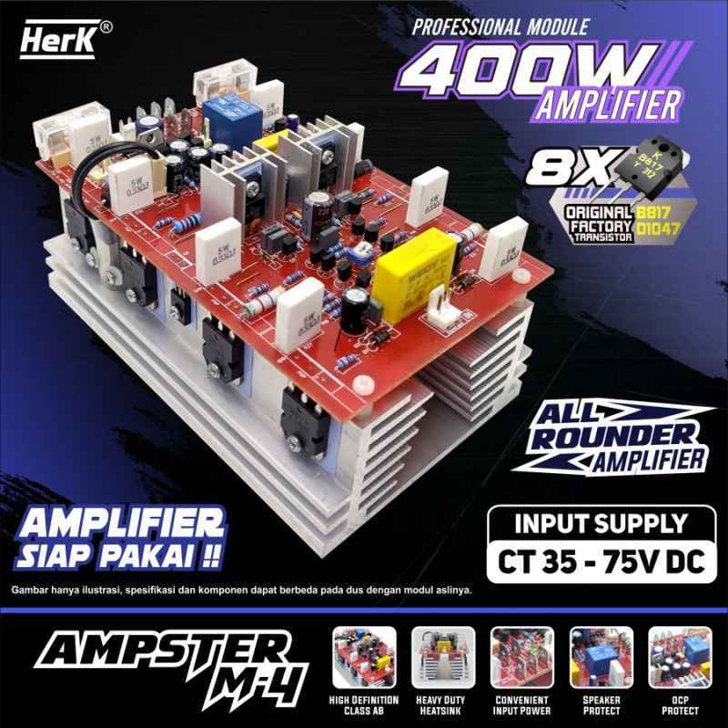 Jual Kit Power Amplifier Ampster M4 Power Amplifier 400w Herk Di Seller