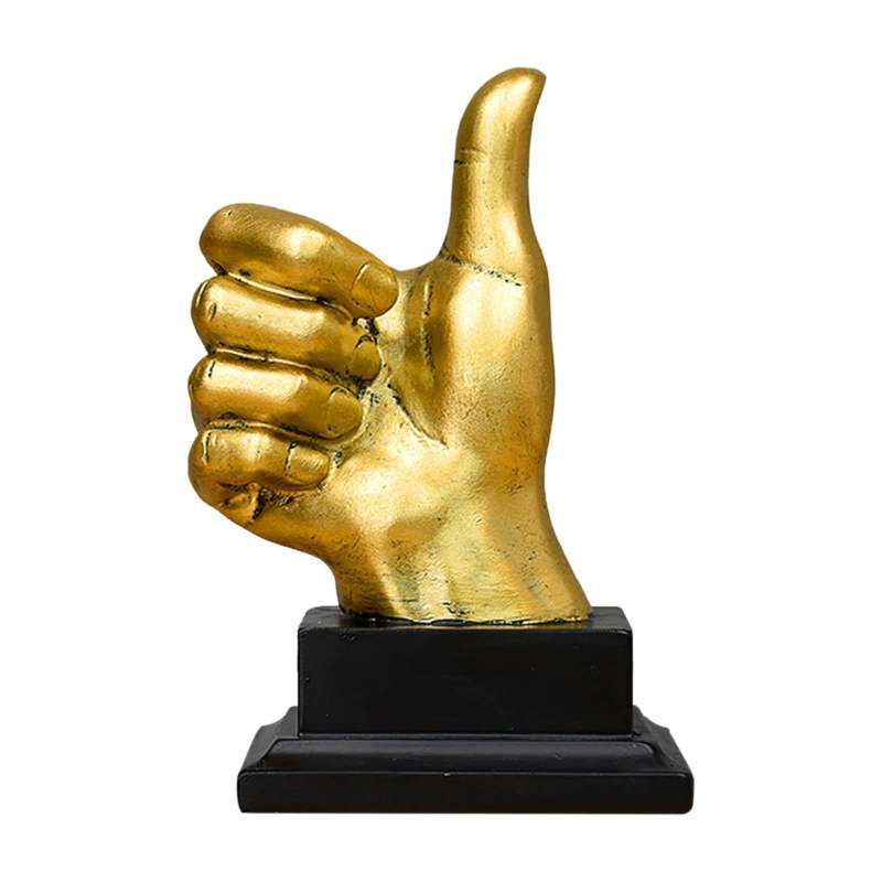 Jual Hand Statue Gesture Sculpture Art Display For Office Desktop ...