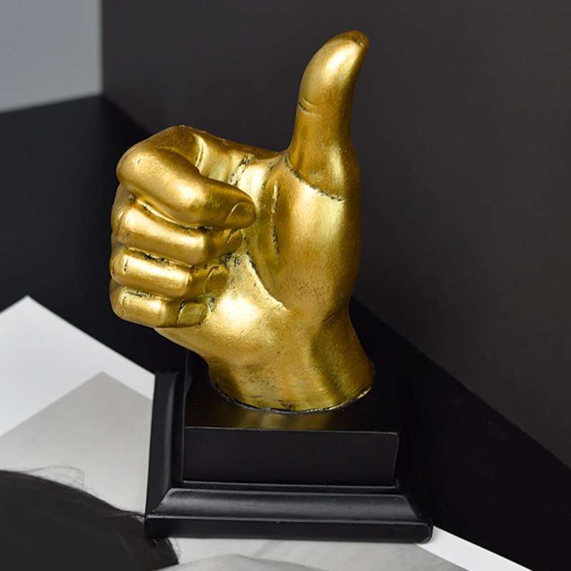 Jual Hand Statue Gesture Sculpture Art Display For Office Desktop ...