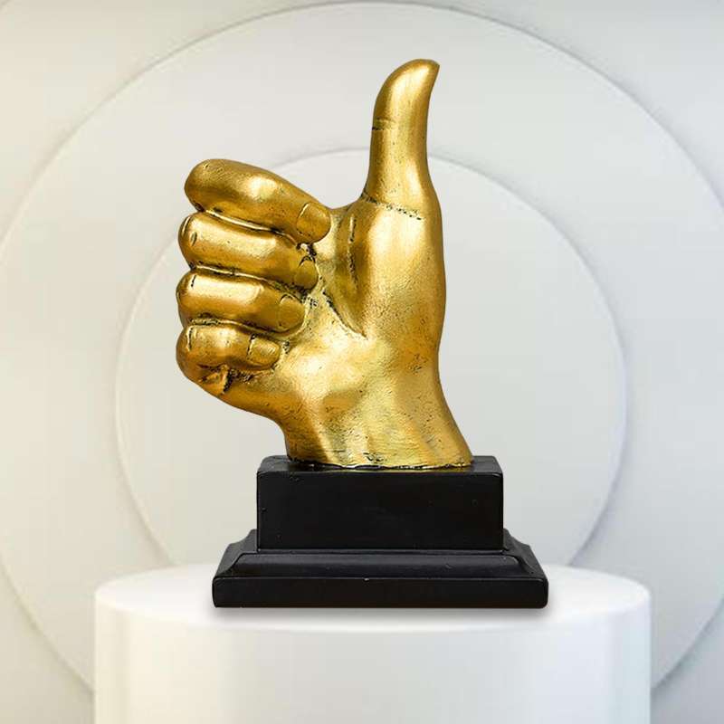 Jual Hand Statue Gesture Sculpture Art Display For Office Desktop ...