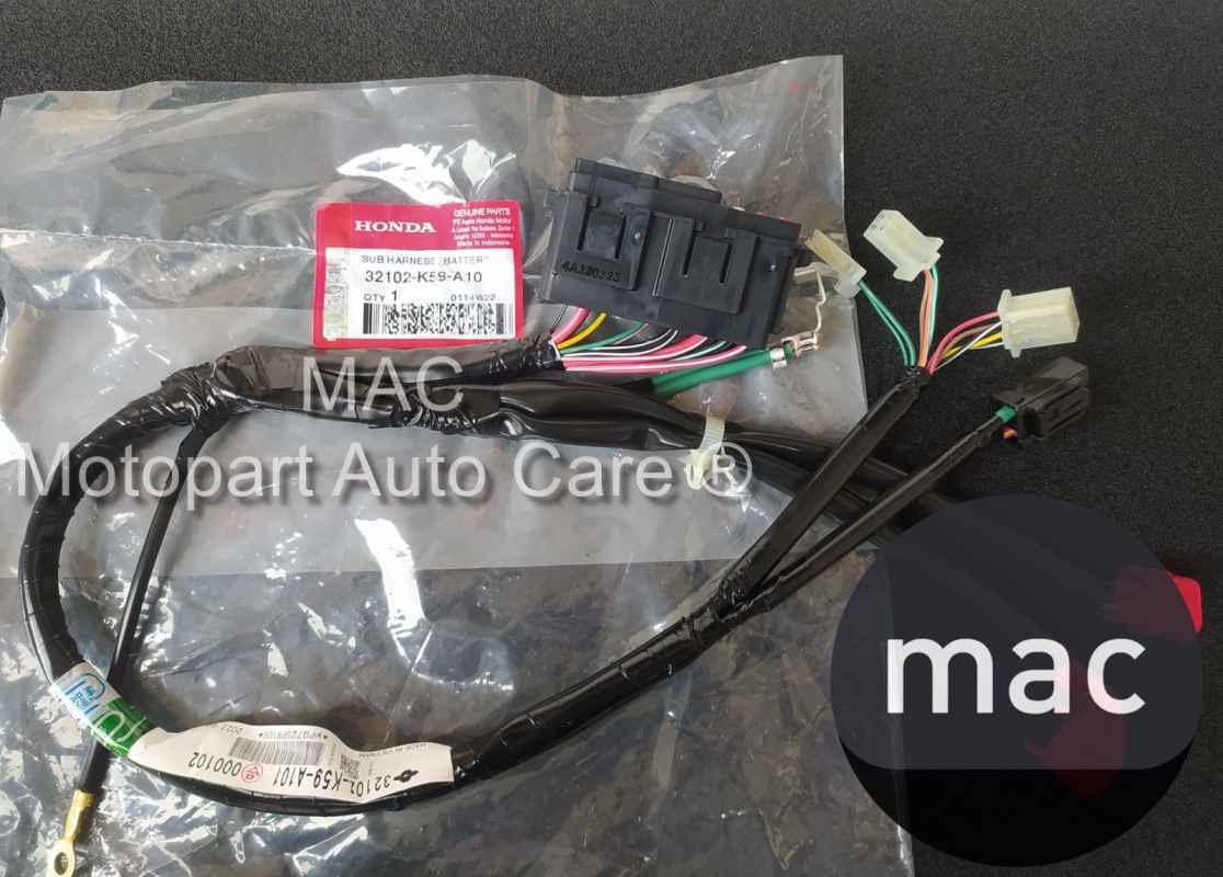 Jual Sub Harness Battery Kabel Body Aki Vario 150 Ori AHM 32102-K59-A10