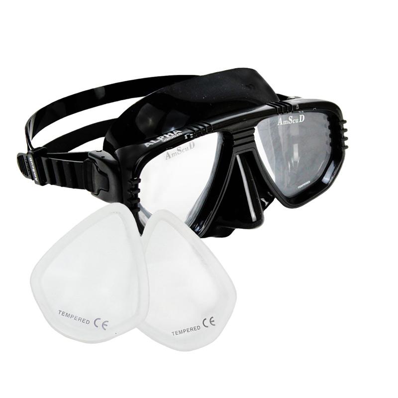 Premium Swim Goggles with Nose Cover for Snorkeling Freediving EXP