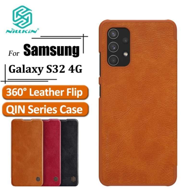 Jual SAMSUNG GALAXY A32 4G NILLKIN QIN ORIGINAL FLIP BOOK COVER HARD