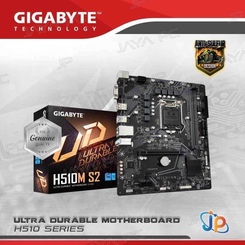 Jual Motherboard Gigabyte H510M S2 (LGA1200, H510, DDR4, USB3.2, SATA3) di Seller Jaya PC