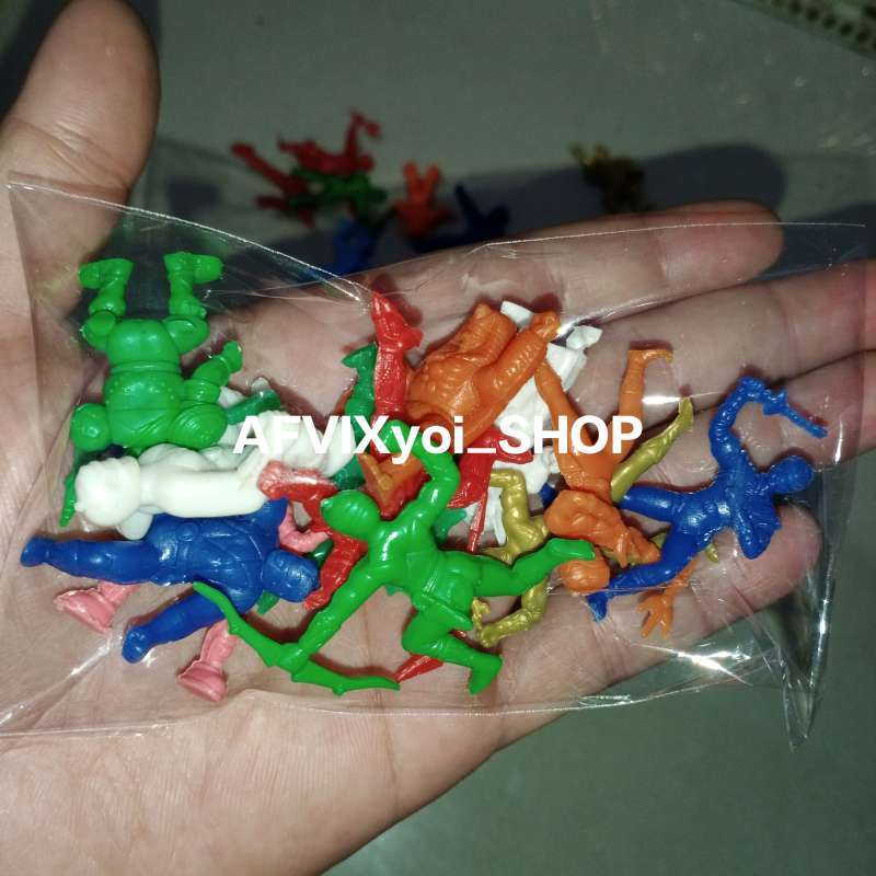 Jual mainan jadul ACTION FIGURE POWER RANGERS 12 pcs ukuran mini di ...