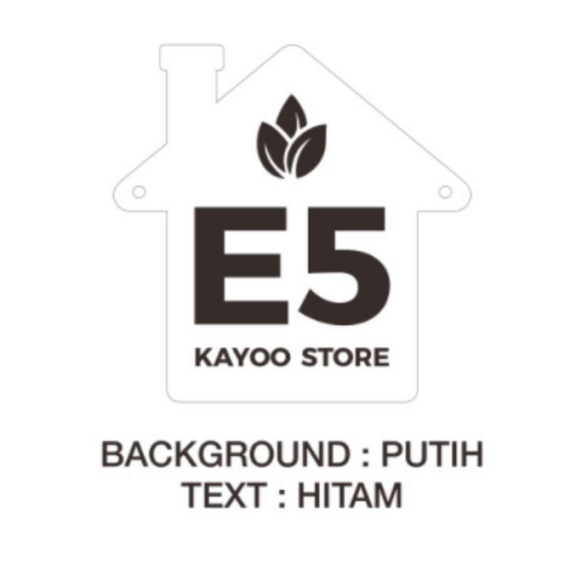 Jual nomor rumah acrylic | nomer rumah akrilik | no rumah model B TAHAN SEGALA CUACA - Text