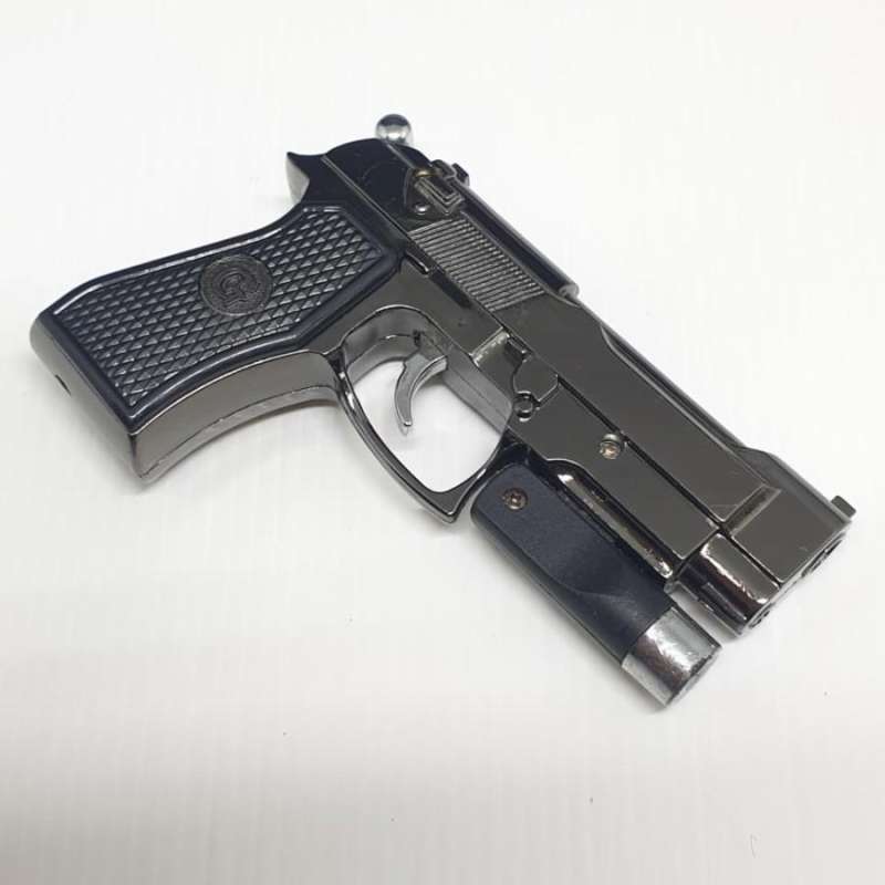 Jual mancis korek api gas bara pistol mini gun laser pointer lighter