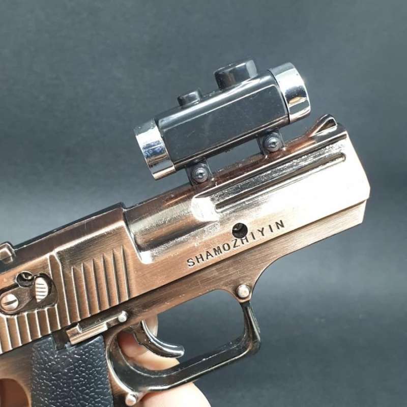Jual mancis korek api gas bara pistol mini gun laser pointer lighter