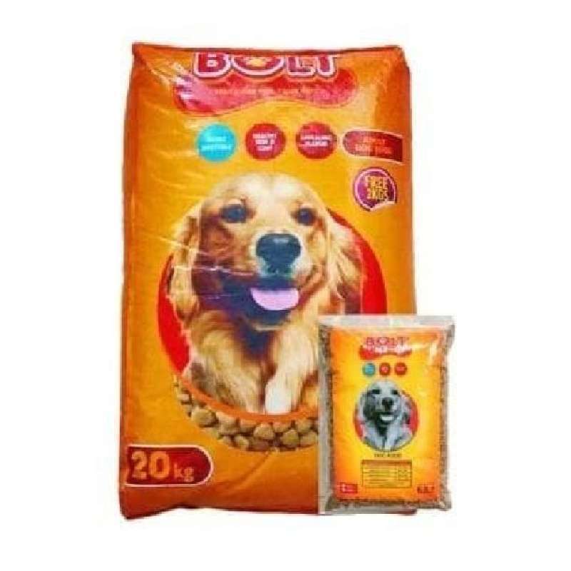 Jual BOLT DOG 20kg Dog Food Dry Makanan Anjing Kering 20 kg kilo di