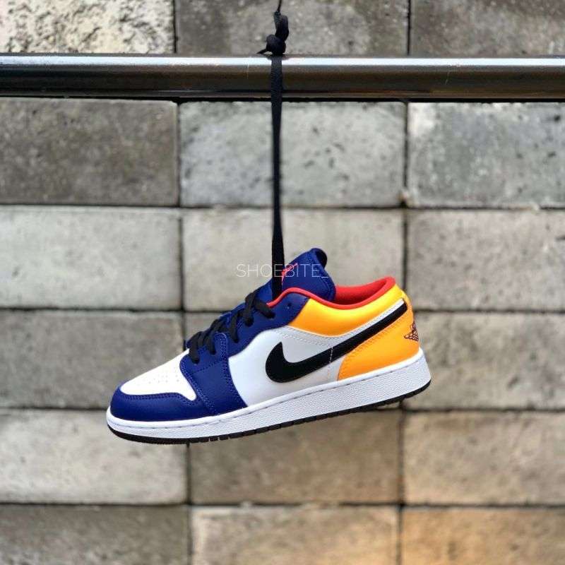 Jual NIKE AIR JORDAN 1 LOW ROYAL NAVY LASER ORANGE di Seller shoebite