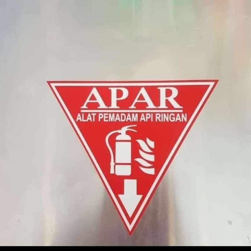 Jual SIGN STICKER SEGITIGA APAR SIGN ALAT PEMADAM API 20X20CM STIKER di ...