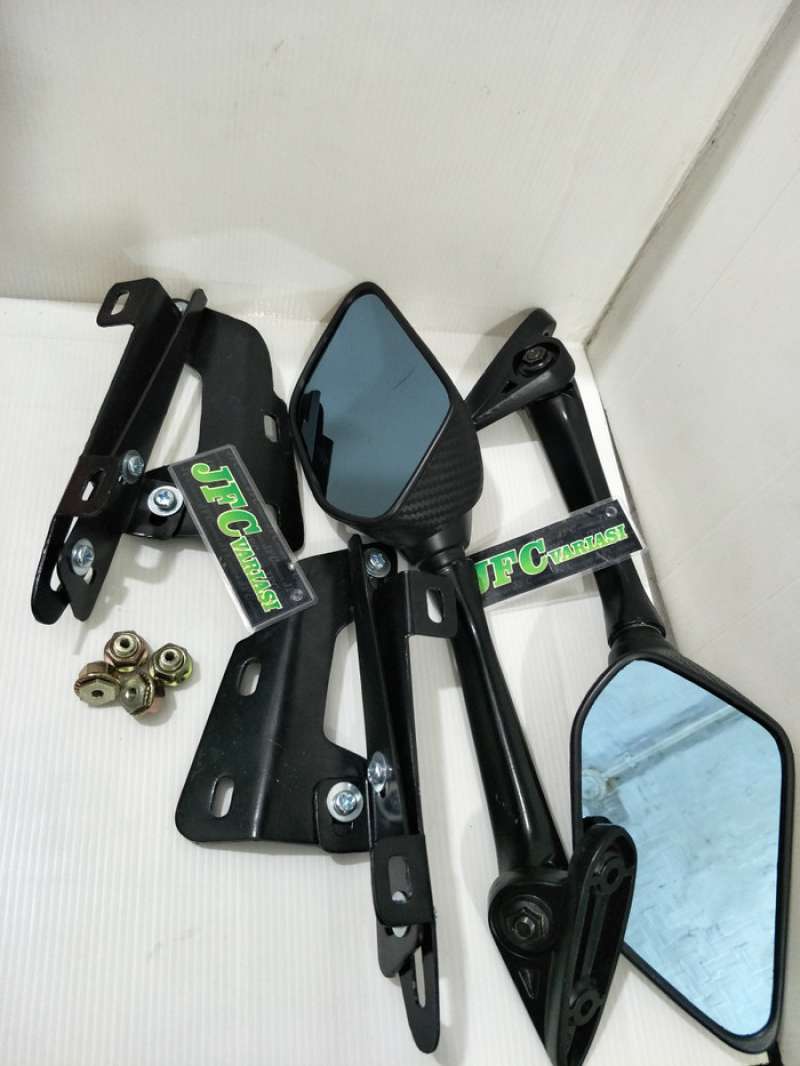 Promo Spion Nmax Carbon Model R25 Paket Breket Serpo Dan Baut Anti