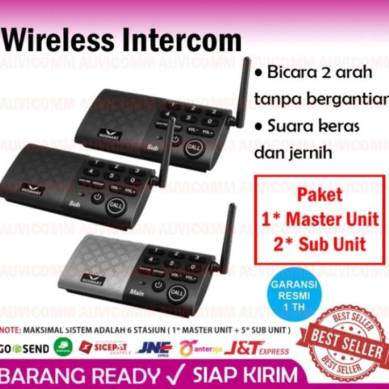 Jual Interkom Wireless Full Duplex Emacros Mc616Ms Paket 3