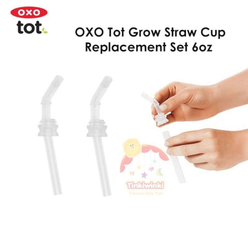 Promo OXO Tot Grow Straw Cup Replacement Set 6oz Multicolor Diskon 22