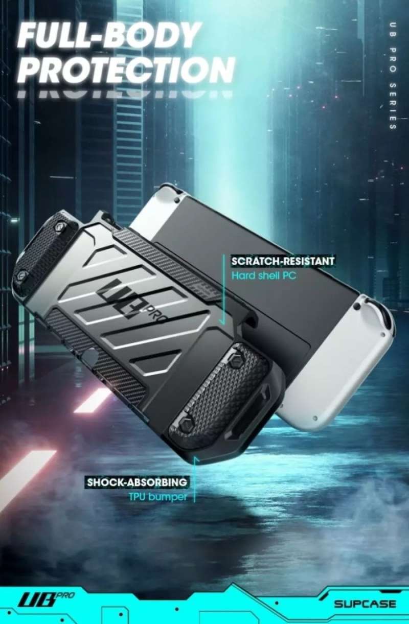 Jual Case Nintendo Switch Oled 2021 Supcase Ub Pro Dockable Ori - Black ...