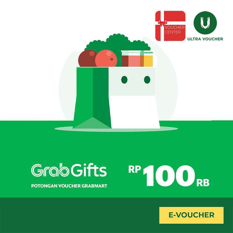 Promo Grab Gift Mart Voucher Digital Value Rp. 100.000 Diskon 8 di