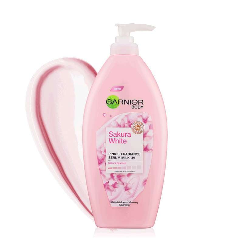 Jual GARNIER Sakura White Whitening Serum Milk UV Body Lotion 400ml