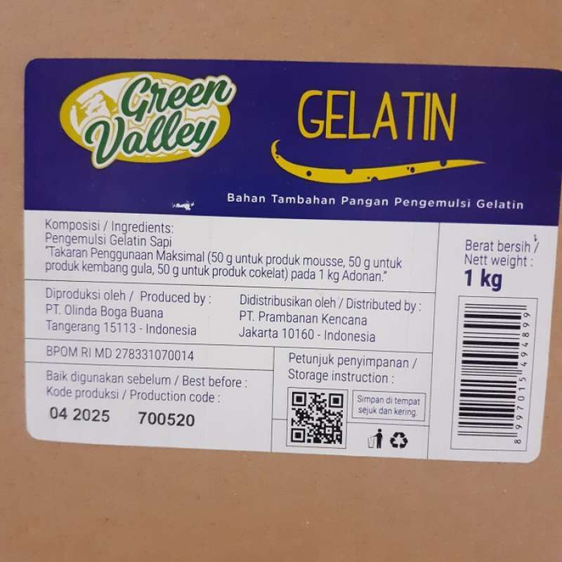 Jual OEM gelatin halal bubuk 1 kg di Seller Adila Store Tugu Utara