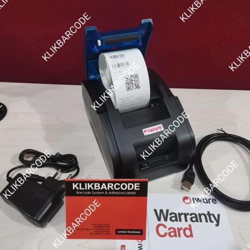 Jual Printer Kasir/Ppob Thermal 58Mm Iware C58Bt Android (Usb+Bluetooth ...