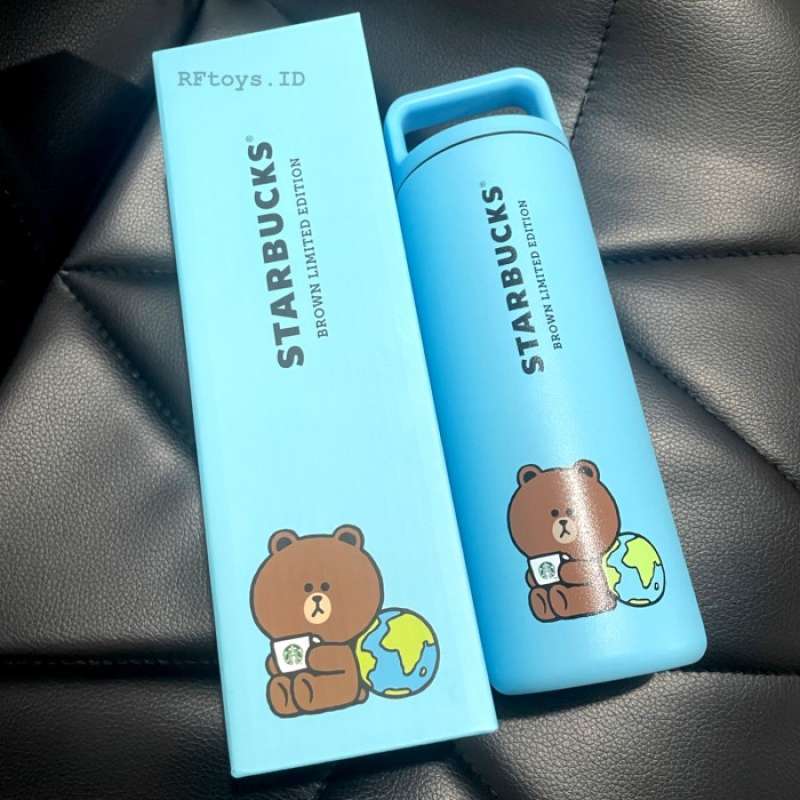 Jual Starbucks Line Friends Tumbler Brown Blue Earth Original di Seller