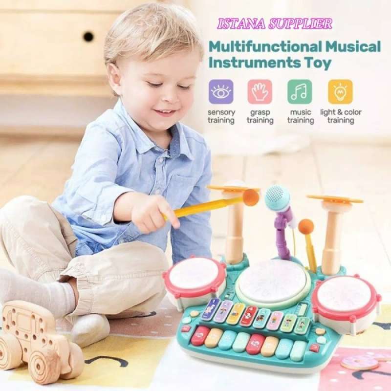Jual MAINAN EDUKASI ANAK ALAT MUSIK PIANO KEYBOARD DRUM XYLOPHONE TERBARU di Seller Daryatun