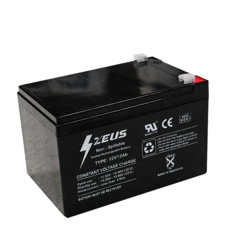 Promo Aki Selis / Sepeda Listrik Super Rider Mars Vrla 12V 12Ah Zeus