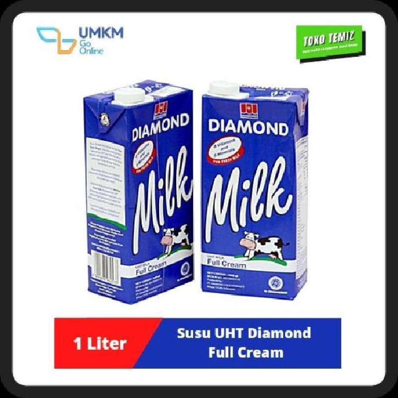 Jual Susu UHT Diamond Full Cream 1 liter di Seller Toko Temiz