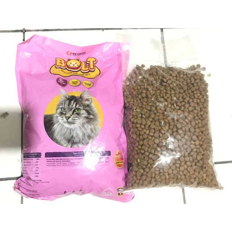 Jual BOLT CAT Tuna / Bolt cat Salmon / Bolt Cat Kitten / Makanan Kucing
