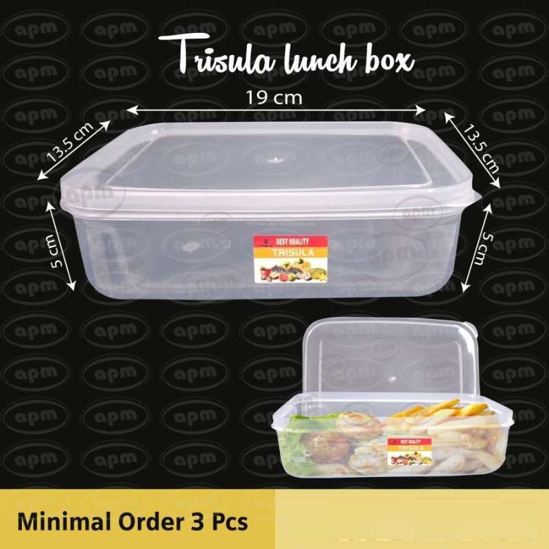 Jual Lunch box / Kotak plastik / Tempat makanan di Seller APM Kota Jakarta Barat, DKI Jakarta