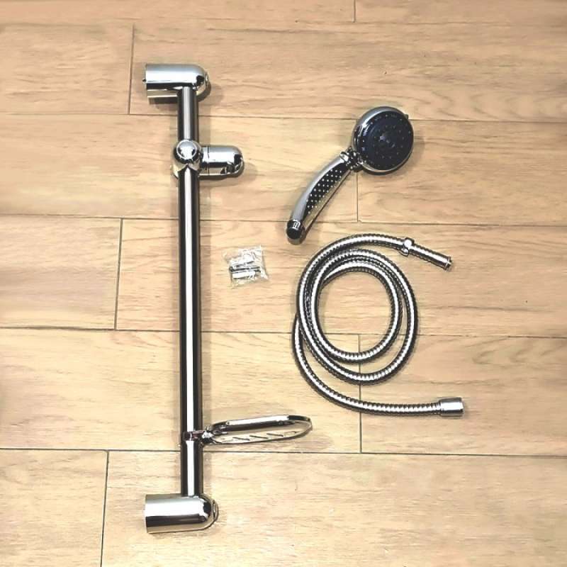 Jual SHOWER TIANG SET CAB / TIANG HAND SHOWER FULL SET SILVER di Seller Linektron Bantan, Kota