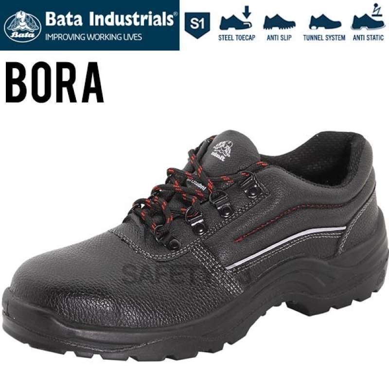 Jual Bata Bora Black Sepatu Safety Shoes Industrials Termurah Proyek