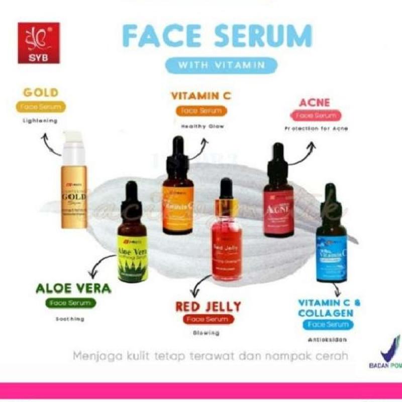 Jual Syb Face Serum Gold Acne Aloevera Vit C Collagen 20G Bpom Ser di