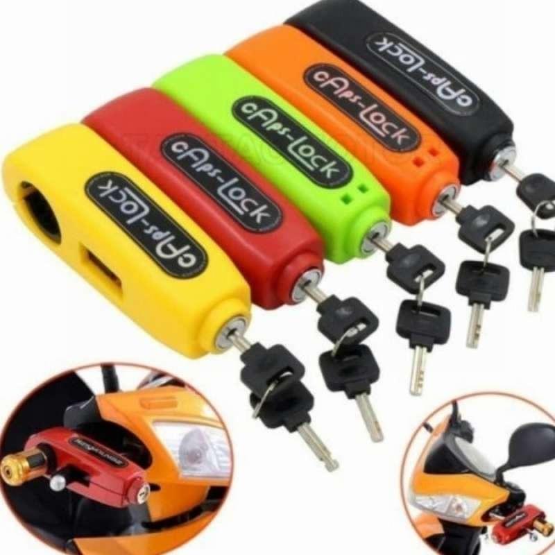 Promo gembok motor anti maling grip lock caps lock pengunci motor